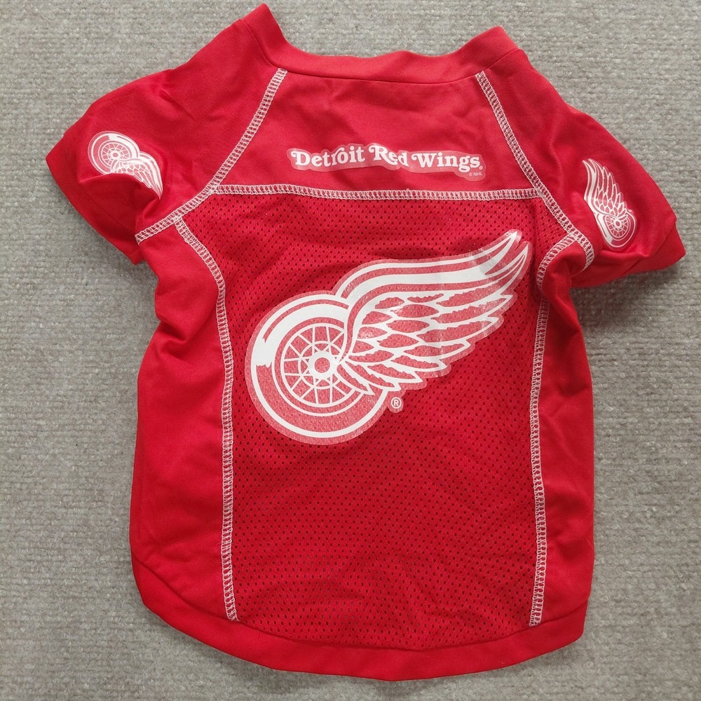 Hunter Detroit Red Wings Mesh DOG Hockey Jersey Shirt Size LARGE